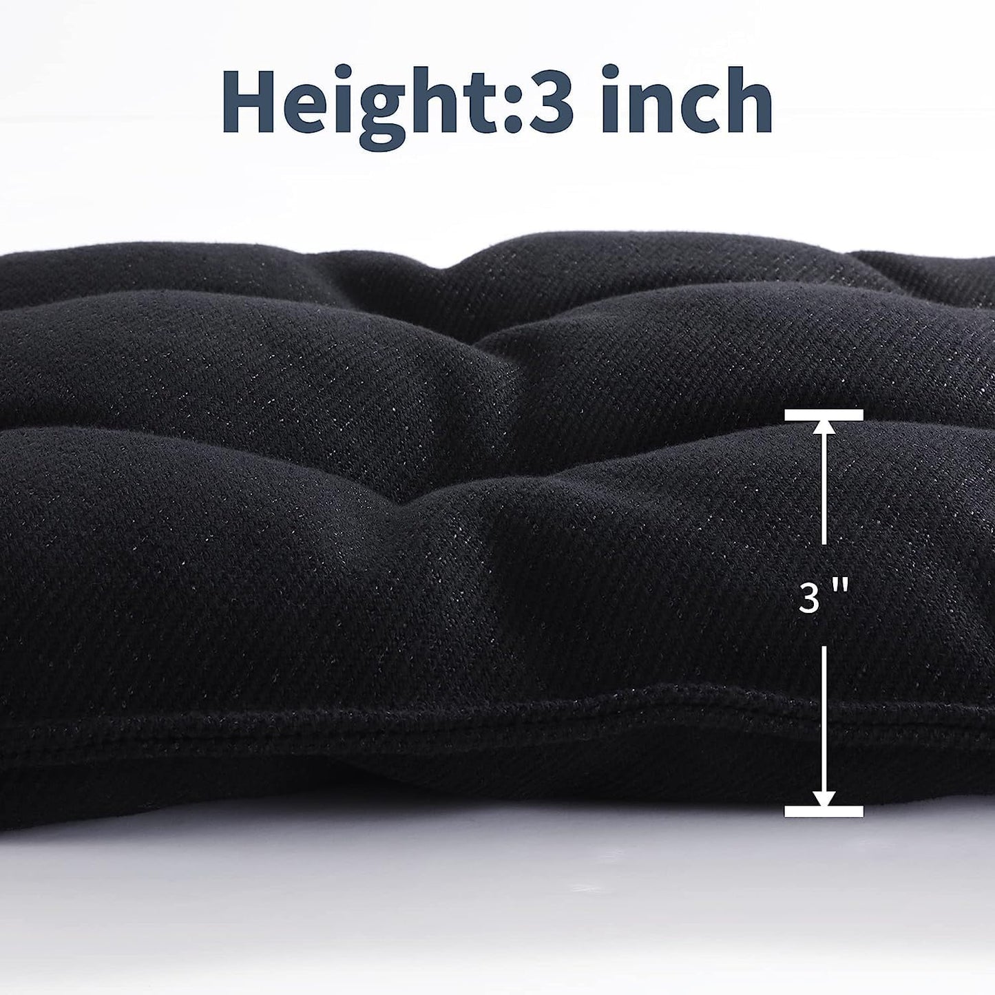 MABOZOO Chew Proof Indestructible Dog Beds for Aggressive Chewers,Durable Dog Crate Pad,Washable Tough Pet Mats for Kennel,Black,M 18x29 in