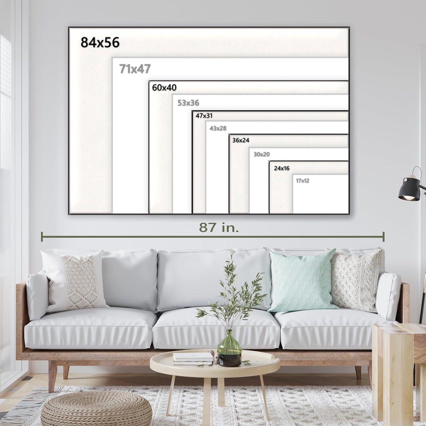 Nature Wall Art Prints - Ocean Forest Mountain Lake Canvas Landscapes - Small to Extra Large Living Room Bedroom Kitchen Bathroom Décor (Mountain River Waterfall, 28L" x 41W")