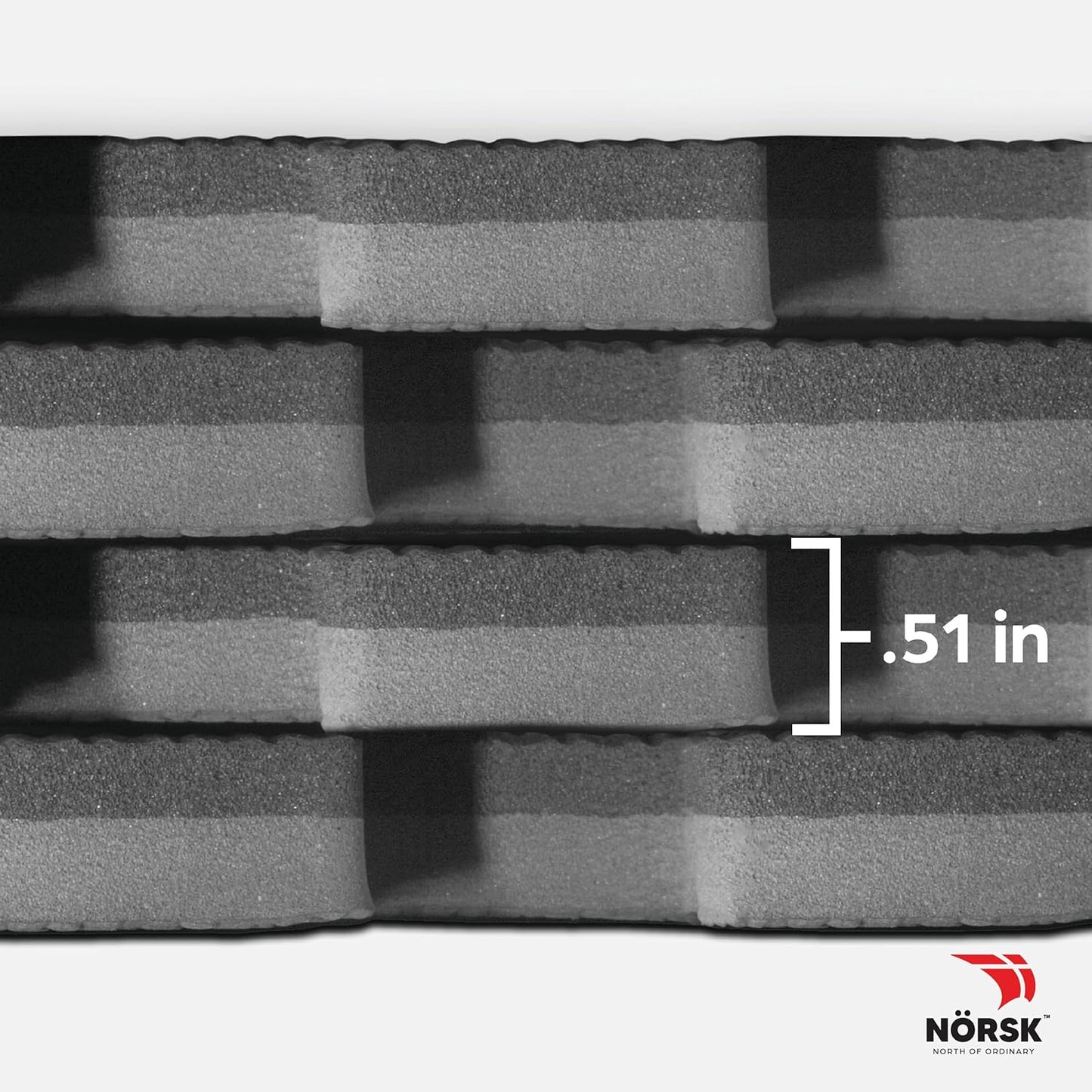 Norsk Multi-Purpose Reversible Floor Mats - EVA Interlocking Foam Tiles (Gray/Black 20 Tiles - 80 sq. Ft. 1/2" Thick)