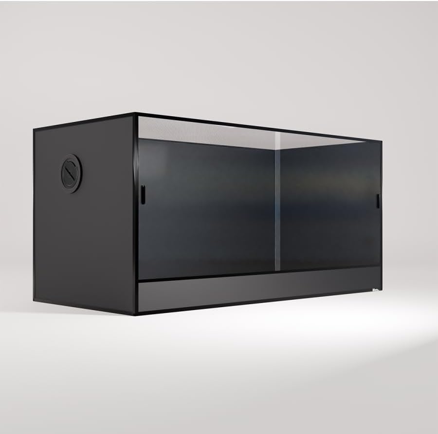 120 Gallon Reptile Enclosure-Black 48"x24"x24"