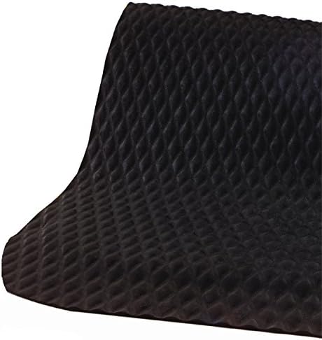 American Floor Mats Hog Heaven 5/8 inch Black & Yellow Border 4' x 10' Nitrile Backed Anti-Fatigue Comfort Mat
