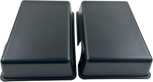 Large 2 Pcs Humid Hideout Cave for Reptiles, Snake Hide for Ball Pythons, Gecko Hide, Leopard Geckos, Bearded Dragons,Compact Terrarium Decor with Easy-Clean Design (9.5"x6.7"x2.2")