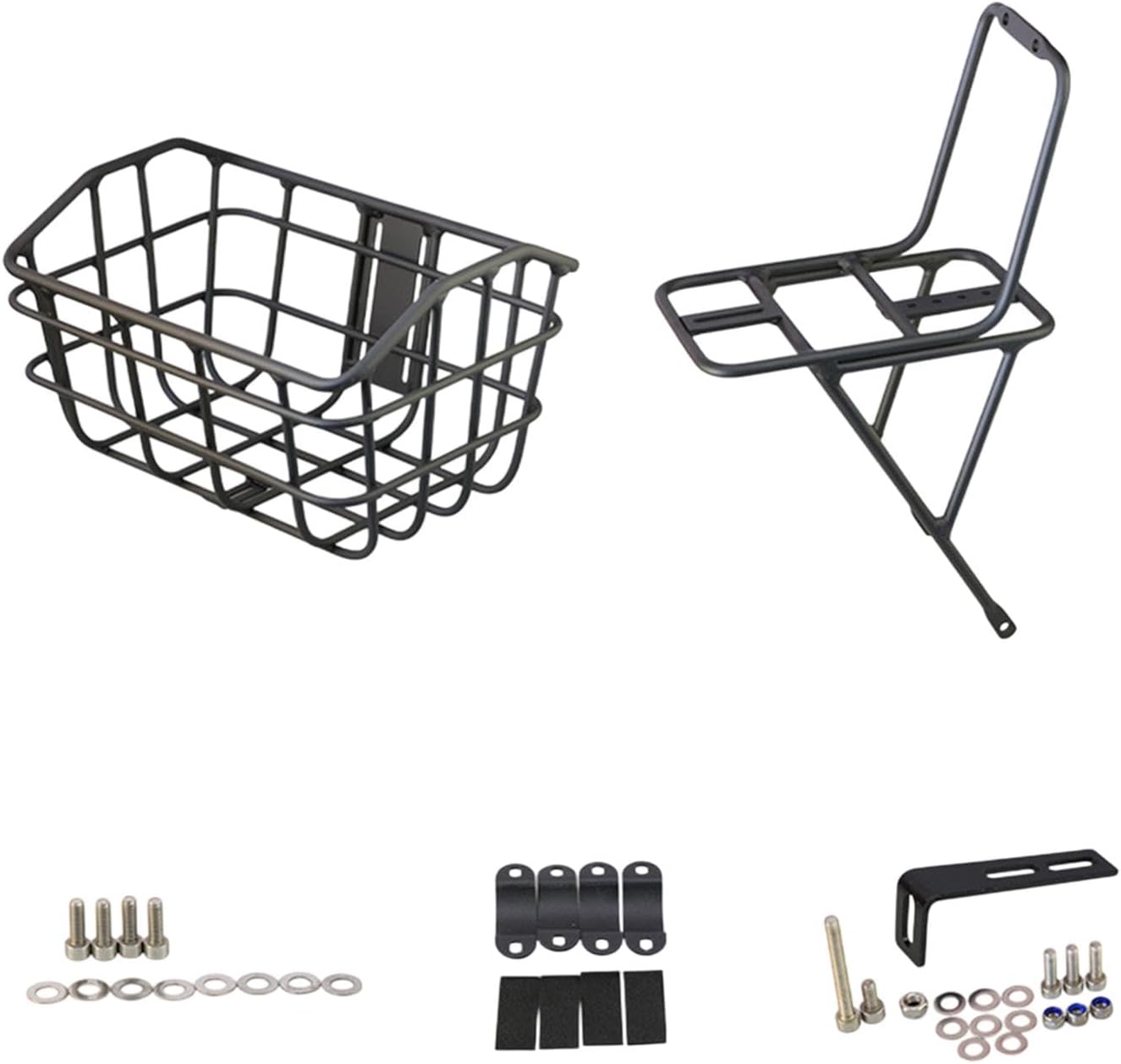 Basket Black Front Sturdy Construction Aluminum Alloy Large Capacity Accessories Cargo Container for Pet Transport