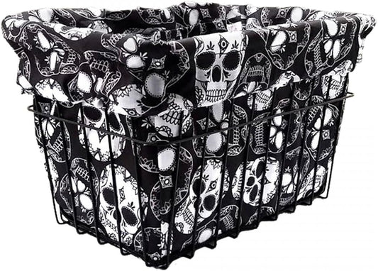 Cruiser Candy Bike Basket Liner Waterproof, Universal Fit for Most Bike Baskets, Stylish 2in1Tote, Bike Basket Cover, EBiKE Front Wire Or Wicker Bike Baskets Fits Up to 15x12x10