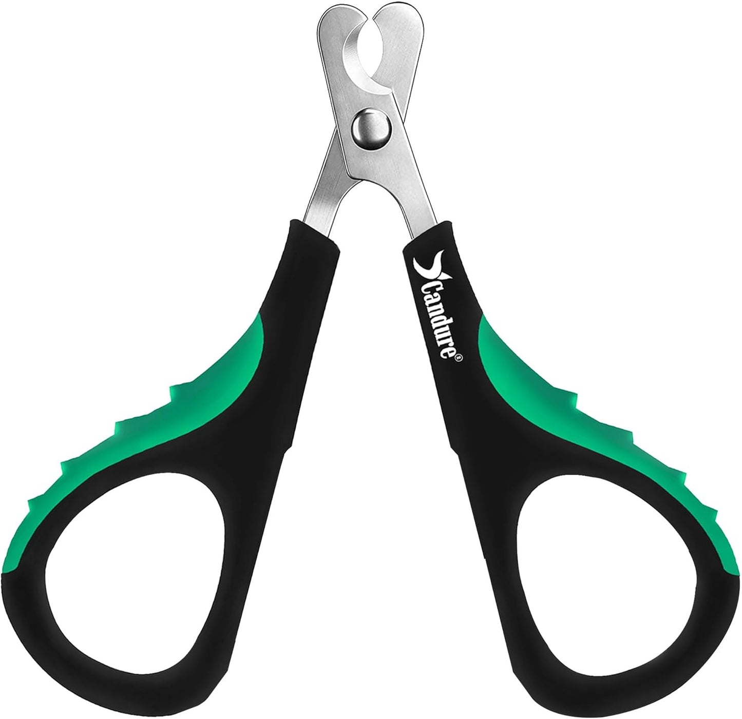 Candure Cat Nail Clippers for Cats, Rabbits, Hamsters, Birds - Stainless Steel Trimmer with Precise Angled Edges for Easy & Safe At-Home Grooming