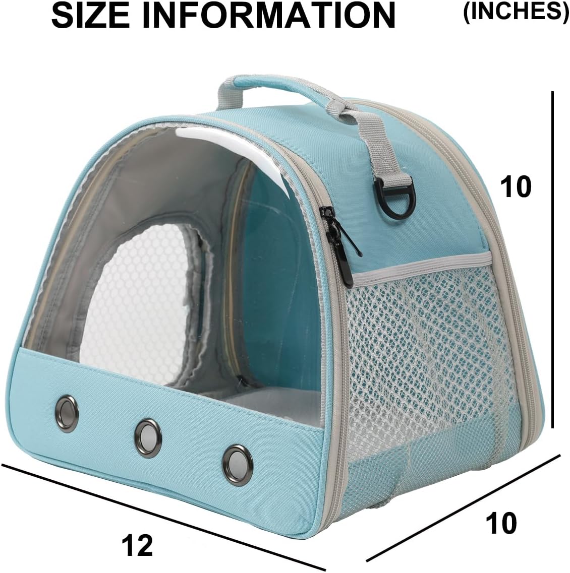 Bearded Dragon Travel Carrier with Absorbent Pad Set, Pee Pad with Leak-Proof Quick-Dry Design for Guinea Pig,Portable Guinea Pig Bag for Sugar Glider,Hedgehog,Rat,Bunny,Rat,Outdoor Used