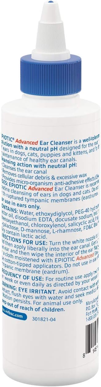 Virbac Epi-Otic Advanced Ear Cleanser For Dogs and Cats (All Sizes)
