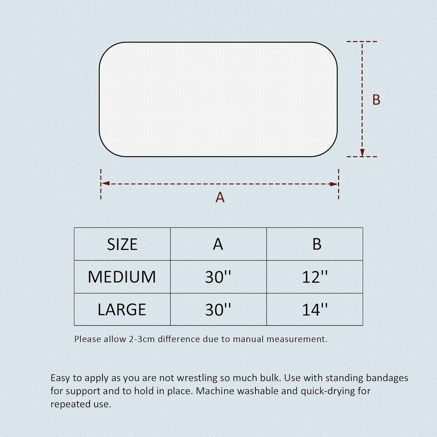 Harrison Howard Medicine-Retaining Shock-Absorbing Pressure Sores Prevention Quilted Leg Wraps for Horse Set of 4-Navy M