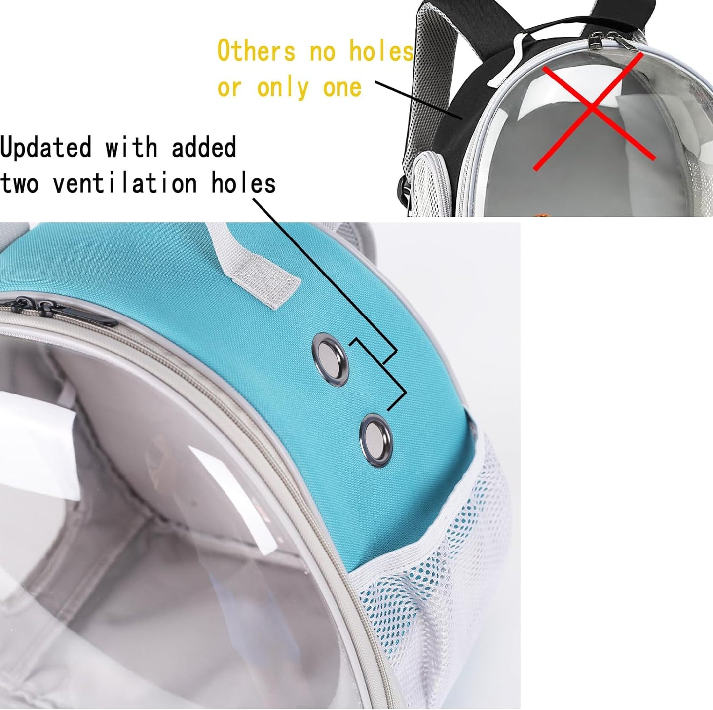 Small Animal Travel Backpack Carrier,Portable Bearded Dragon Bag for Sugar Glider,Hedgehog,Rat,Bunny,Rat,Outdoor Used (Polarized-Brown, New Version Backpack+BP LSH)