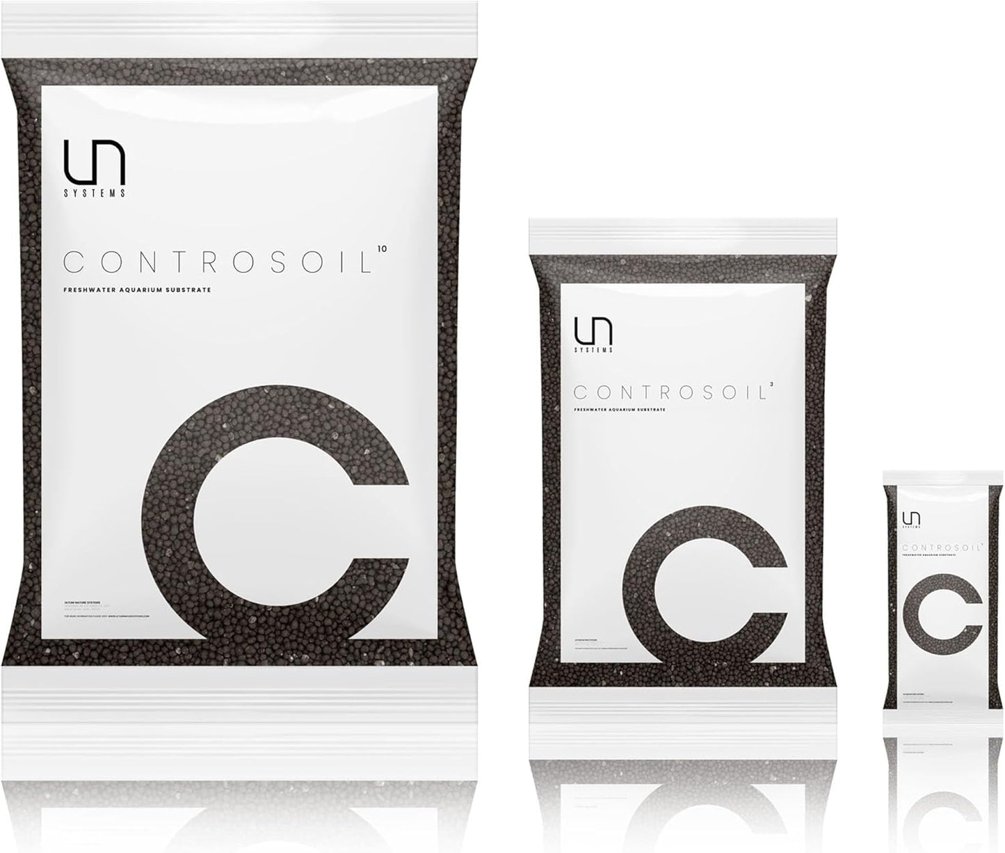 Ultum Nature Systems Controsoil - Freshwater Aqua Soil Substrate for Fish, Shrimp, Live Plant Propagation and Aquascaping - 6.8pH Low Ammonia, Volcanic Ash - Black, Extra Fine (1 Liter | 2LB)