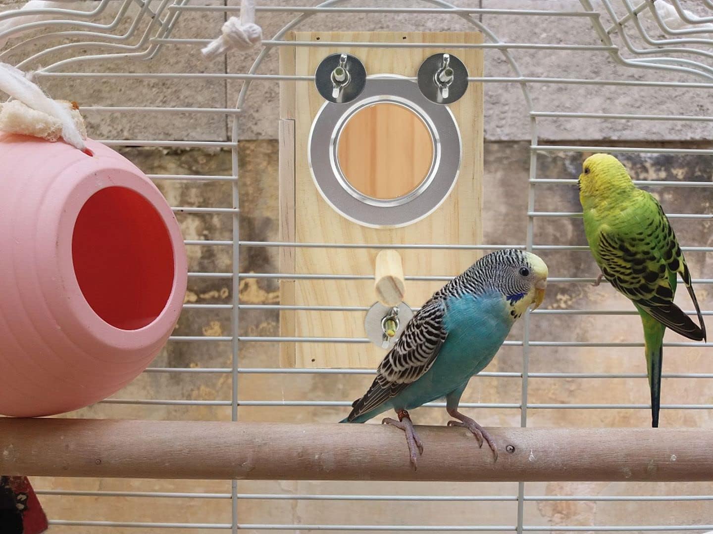 Bird Nest Box Parakeet Breeding Nest Box Bird Nest House Wooden Acrylic Transparent Breeding Box for Finch Lovebirds Cockatiel Budgie Conure Parrot