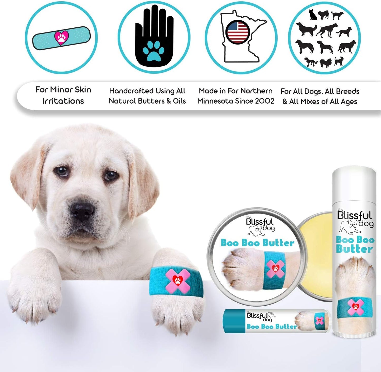 The Blissful Dog Xoloitzcuintli Boo Boo Butter, 8-Ounce