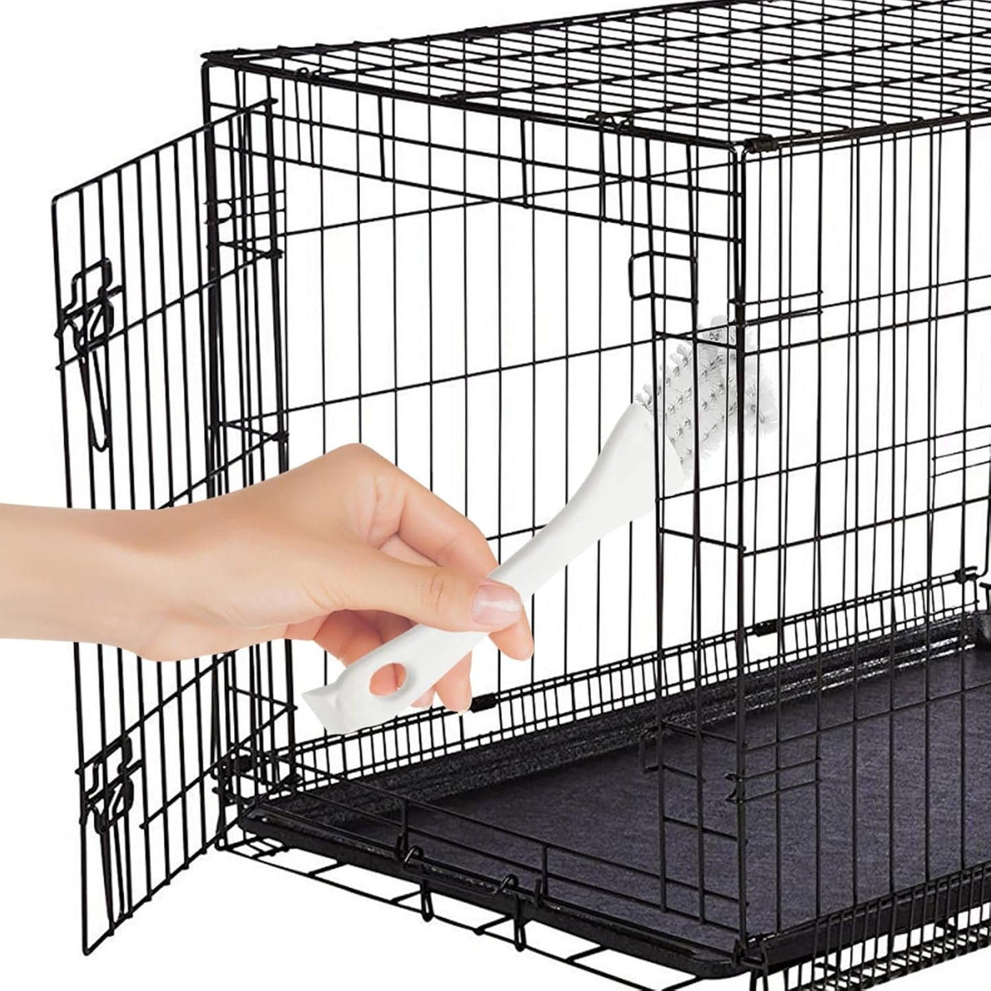 2Pcs Bird Cage Long Handle Shovel Cleaner, Bird Cage Tool Accessories Supplies, for Better Cleaning of Bird Droppings from Pet Cages Parrot Cages Bird Perches