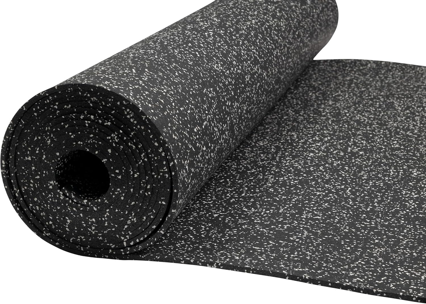 Playsafer Genaflex Rubber Gym Floor Mat, Heavy Duty Commercial Protective Gym Flooring Roll - 8mm Thick (10% Grey, 4' X 4')