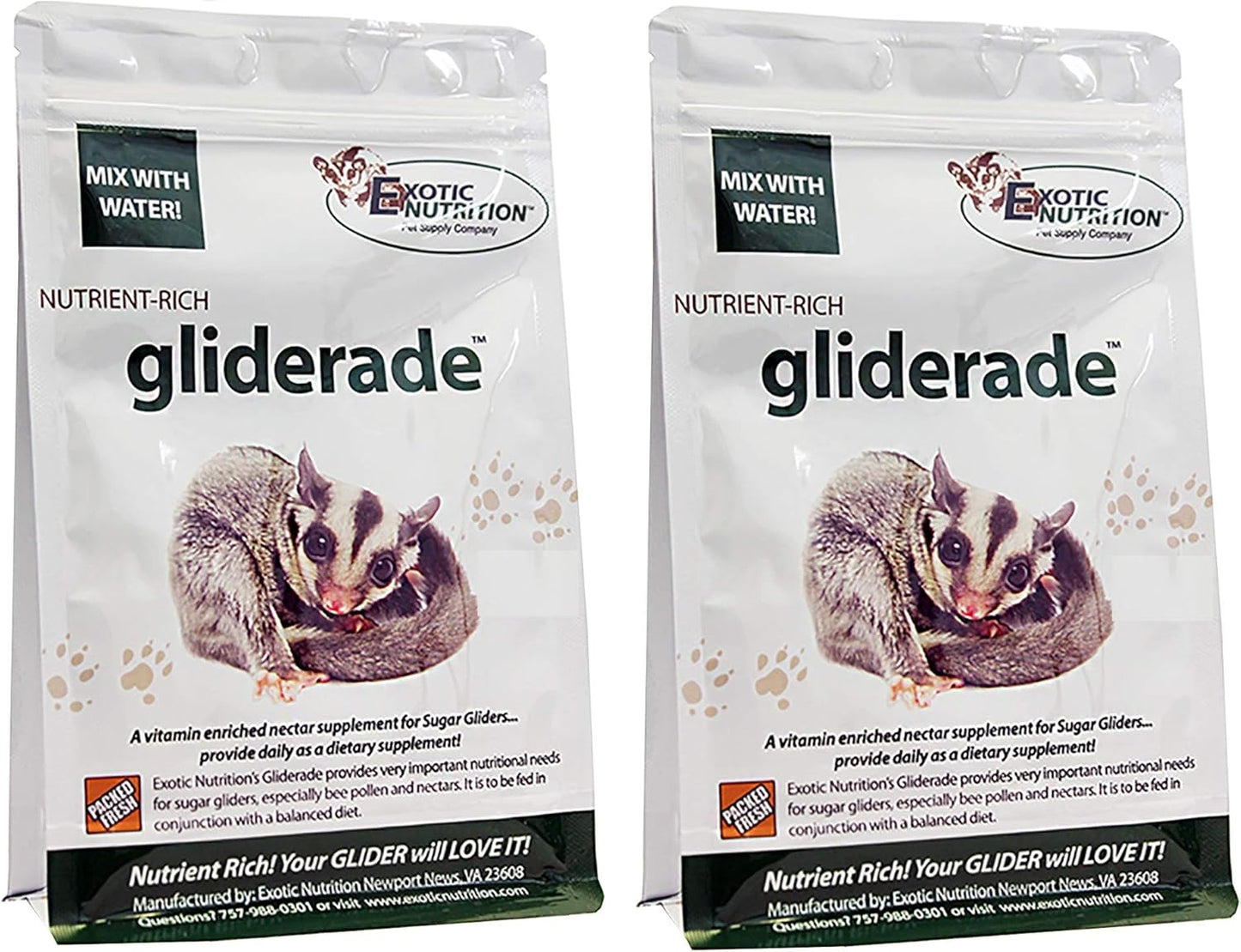 Exotic Nutrition Gliderade Nectar (3 lb.) - Vitamin-Enriched Healthy Nectar Supplement - Powdered Mix - Provides Necessary Carbohydrates for Sugar Gliders