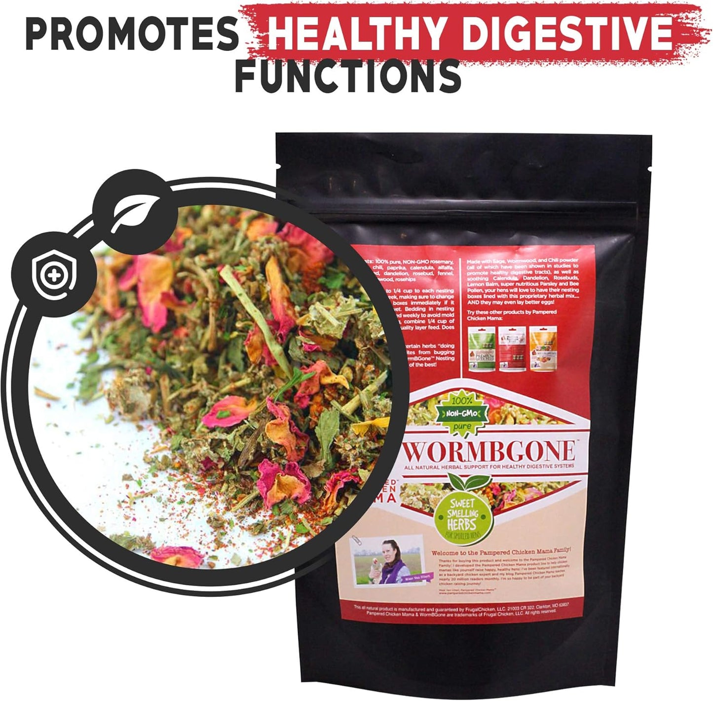 Non-GMO Backyard Chicken Nesting Herbs (1.25 pounds) - Naturally Keep A Clean Coop Your Hens Will Love