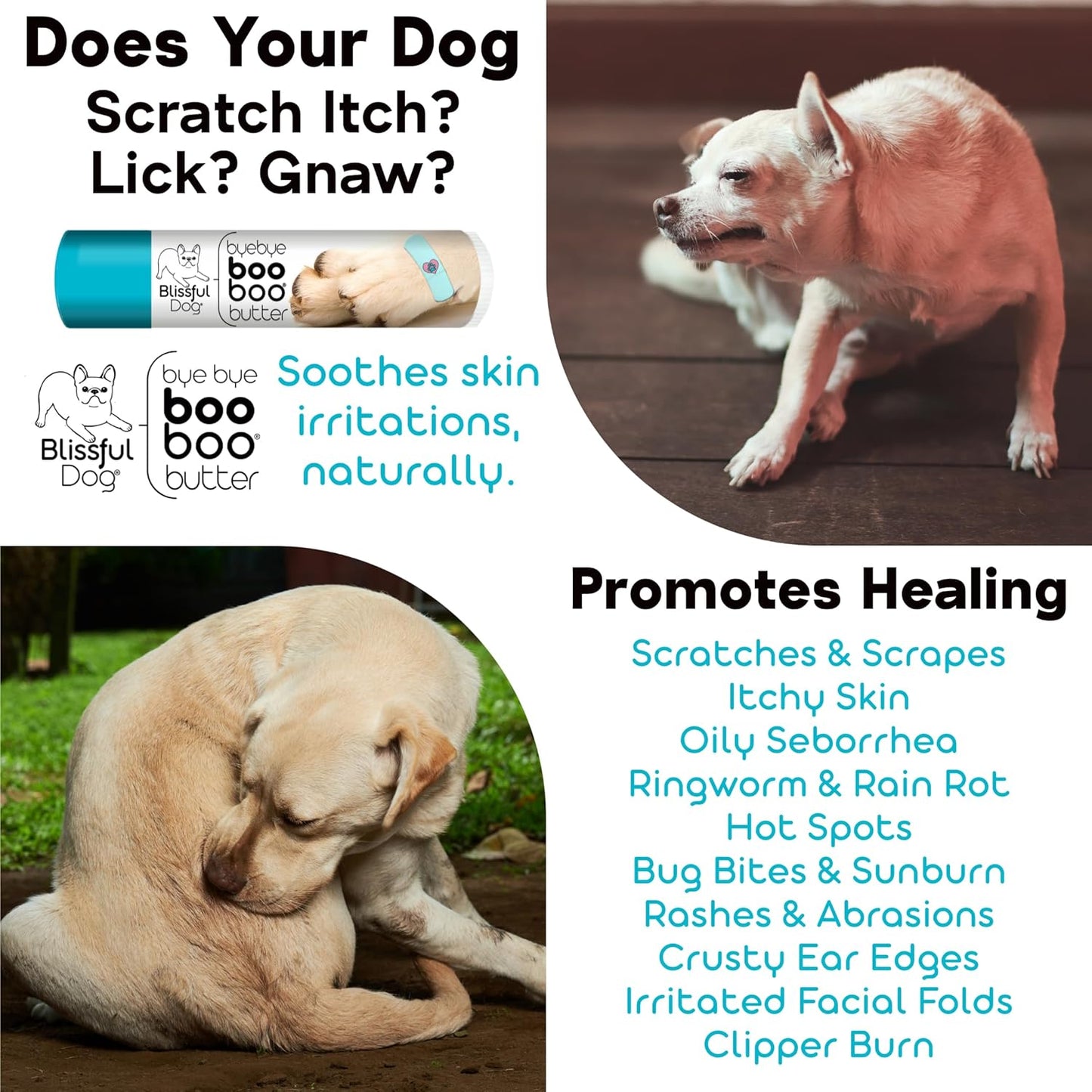 The Blissful Dog Basenji Boo Boo Butter, 16oz