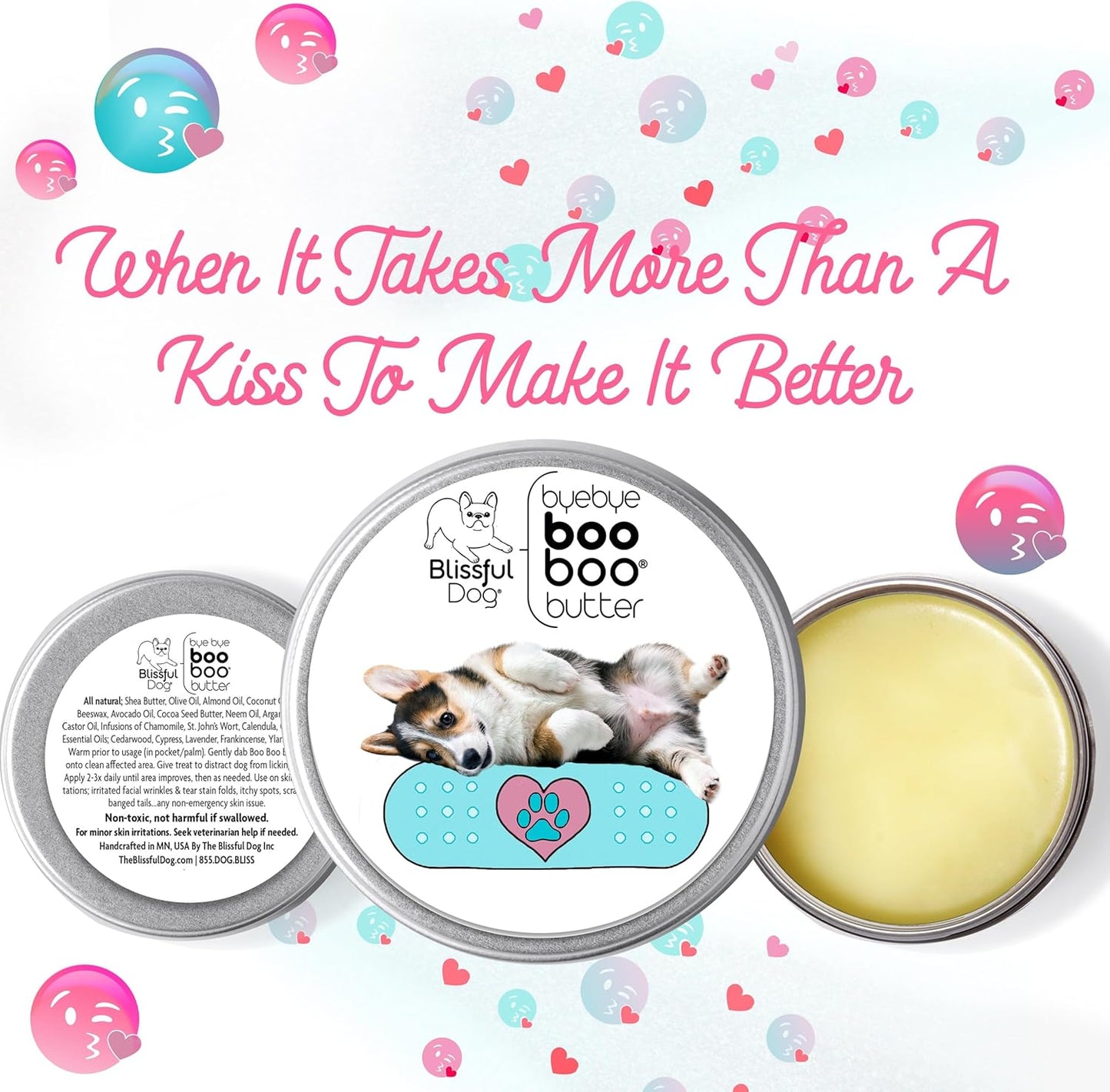 The Blissful Dog 4 oz TIN Corgi Booboo Butter