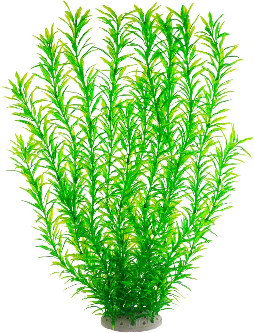 Aquarium Plastic Plants Large, Artificial Plastic Long Fish Tank Plants Decoration Ornaments Safe for All Fish 21 Inches Tall (J07 Green)