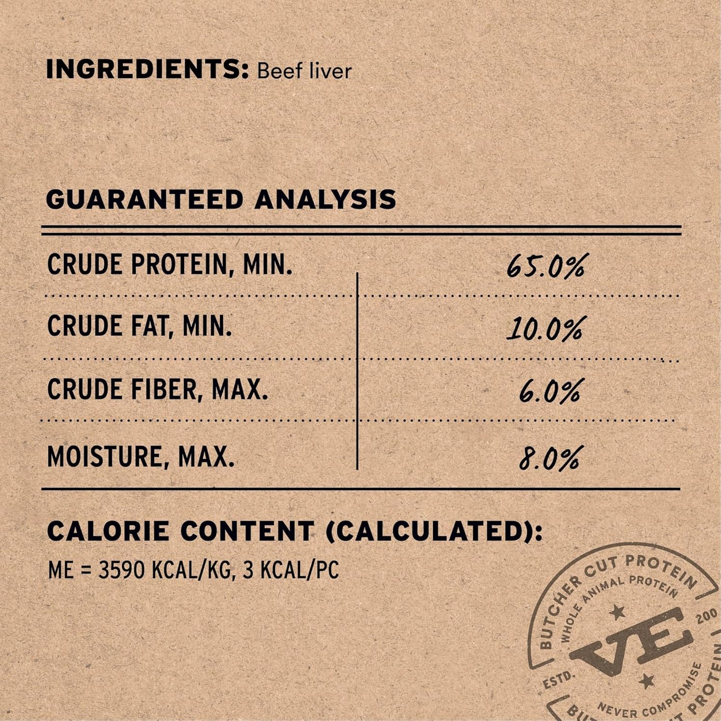Vital Essentials Beef Liver Dog Treats, 2.1 oz | Freeze-Dried Raw | Single Ingredient | Premium Quality High Protein Training Treats | Grain Free, Gluten Free, Filler Free