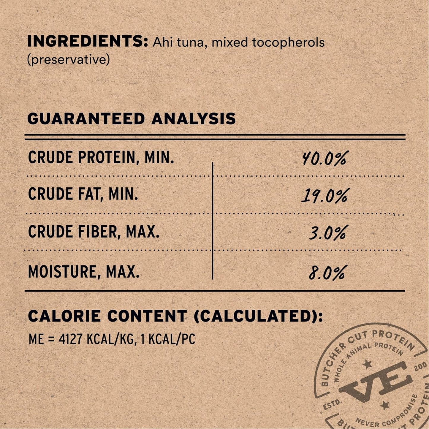 Vital Essentials Ahi Tuna Bites Cat Treats, 1.1 oz | Freeze-Dried Raw | Single Protein | Grain Free, Gluten Free, Filler Free
