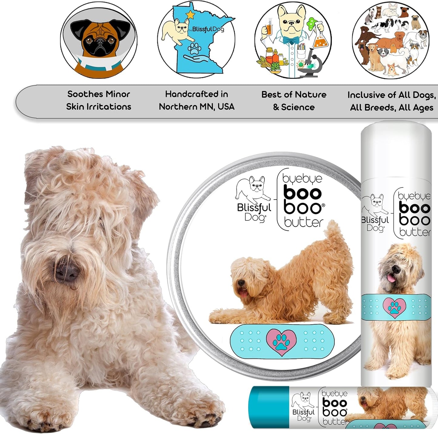 The Blissful Dog Soft Coated Wheaten Terrier Boo Boo Butter, 0.15 Ounce