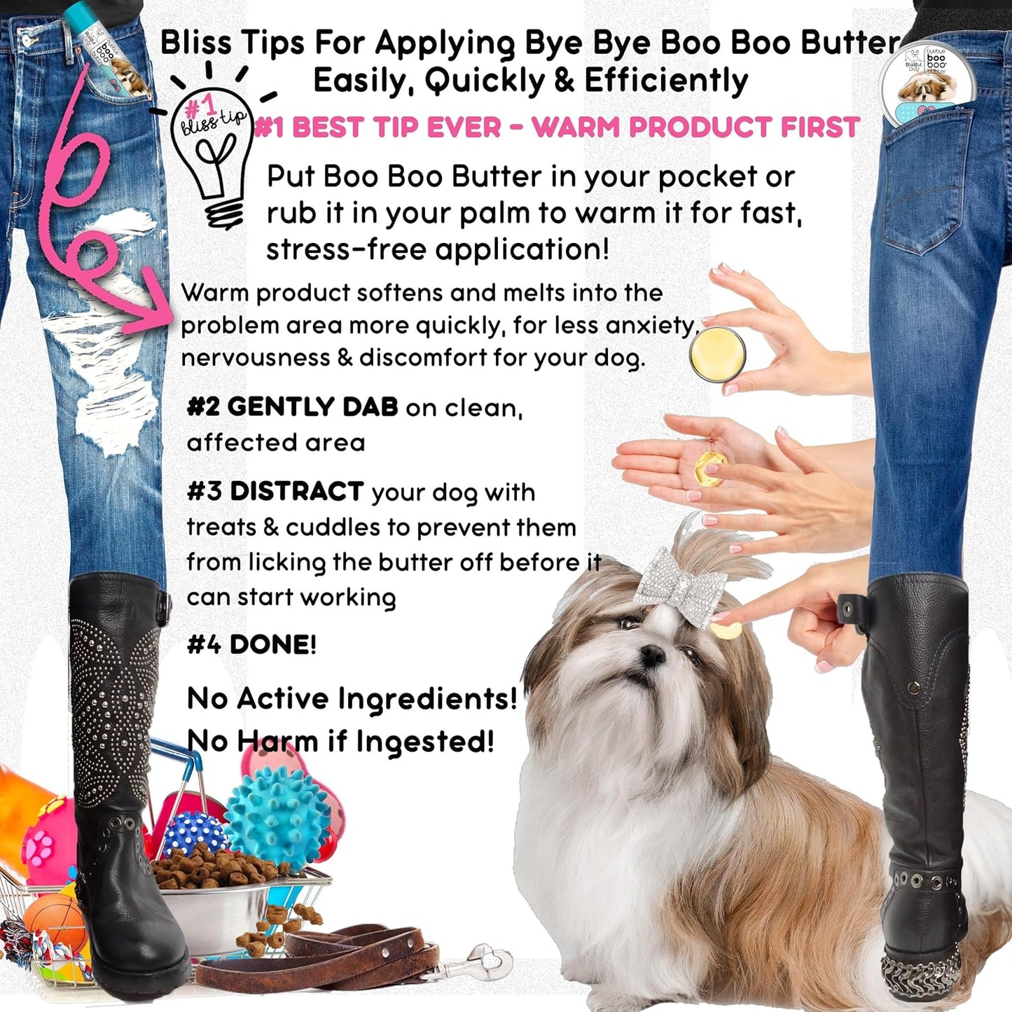 The Blissful Dog Shih Tzu Boo Butter, 4 oz