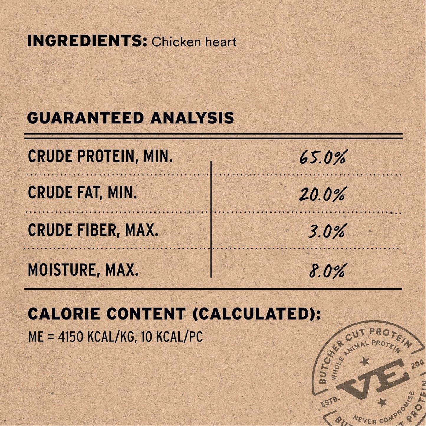 Vital Essentials Chicken Hearts Dog Treats, 1.9 oz | Freeze-Dried Raw | Single Ingredient | Premium Quality High Protein Training Treats | Grain Free, Gluten Free, Filler Free