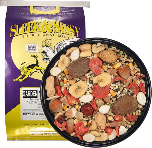 SLEEK & SASSY Garden Macaw Parrot Food (20 lbs.)